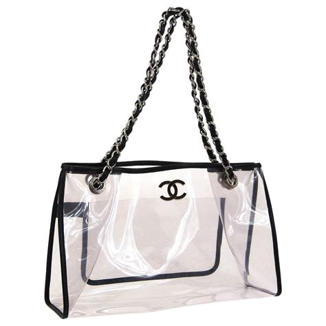 chanel resort bag|Chanel clear tote bag.